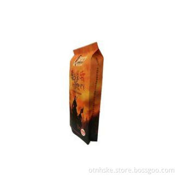 Side Gusset Plastic Food Packaging Bags Quad Seal Organ Bag